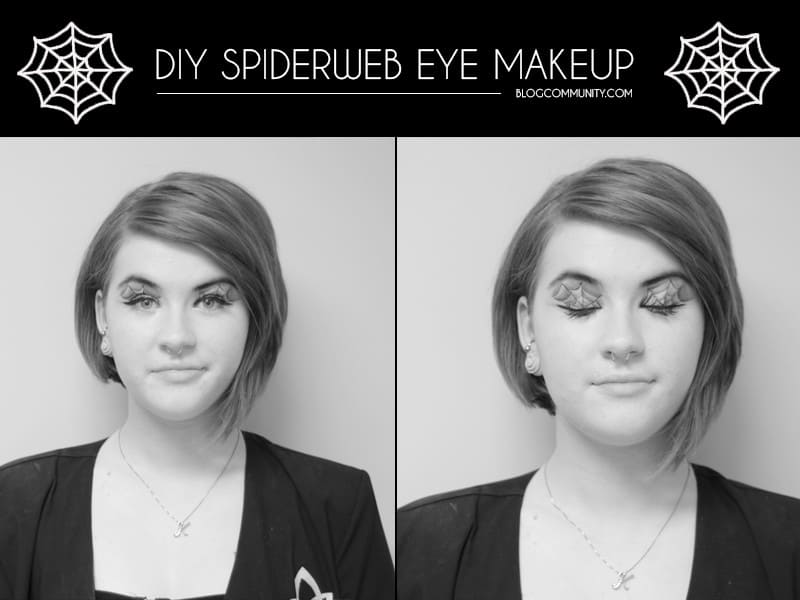 spiderweb eye makeup