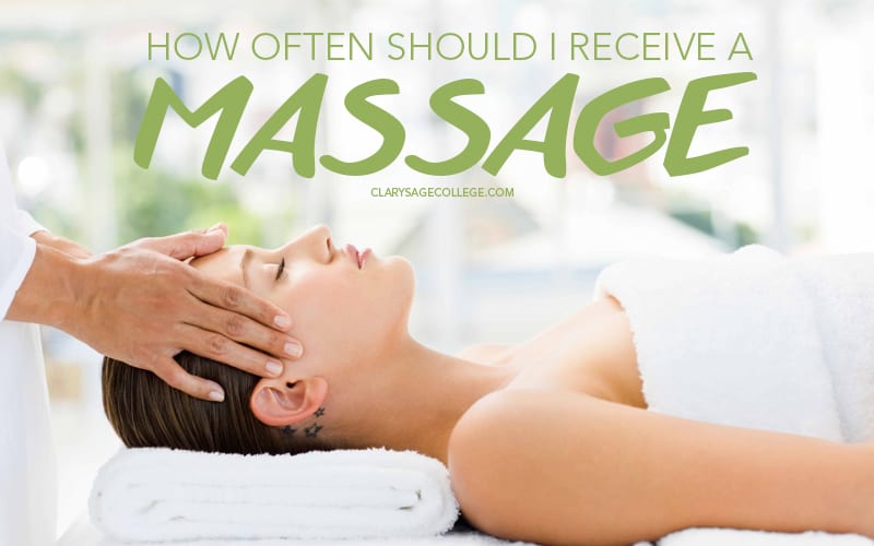 A women is getting a head massage