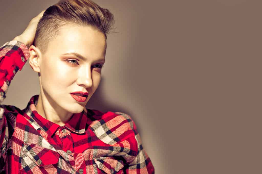 a woman with an Undercut Hairstyle