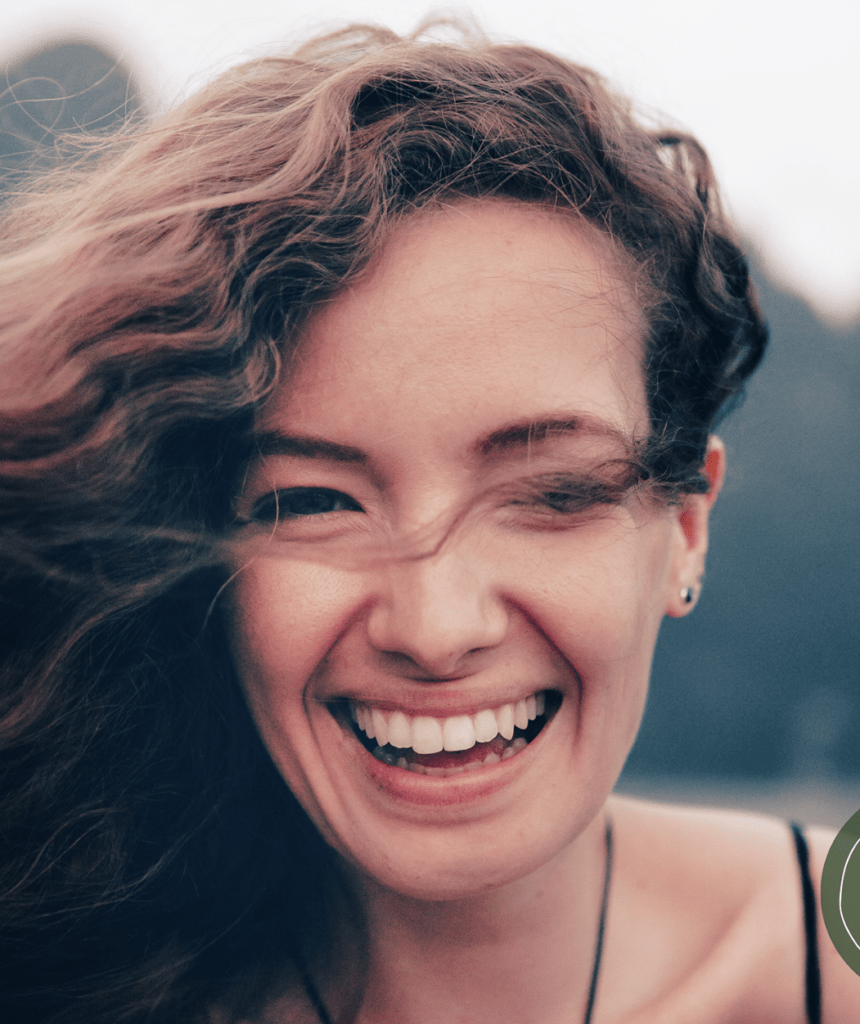 Woman smiling